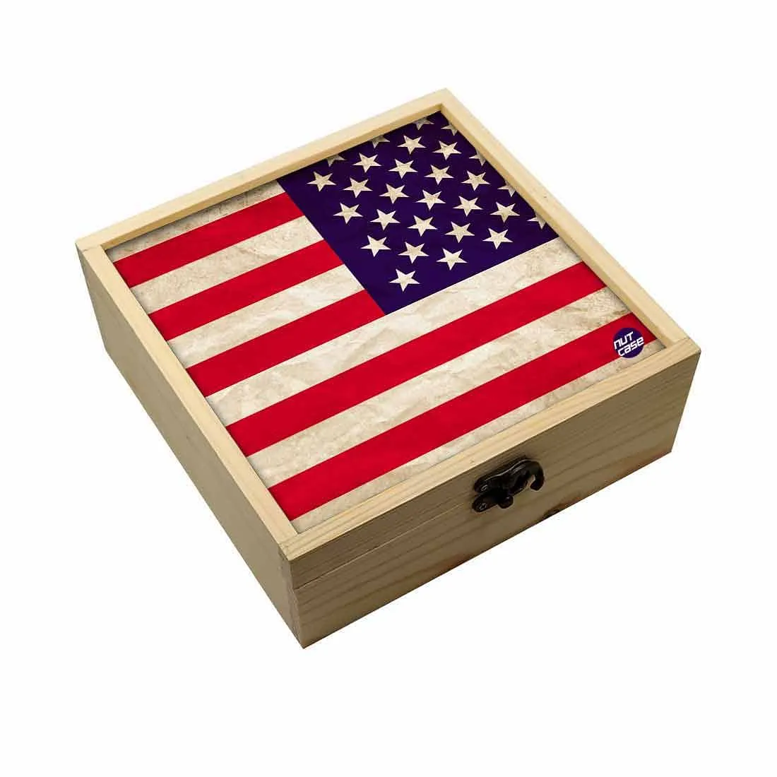 Jewellery Box Makepup Organizer -  Flag Of The United States