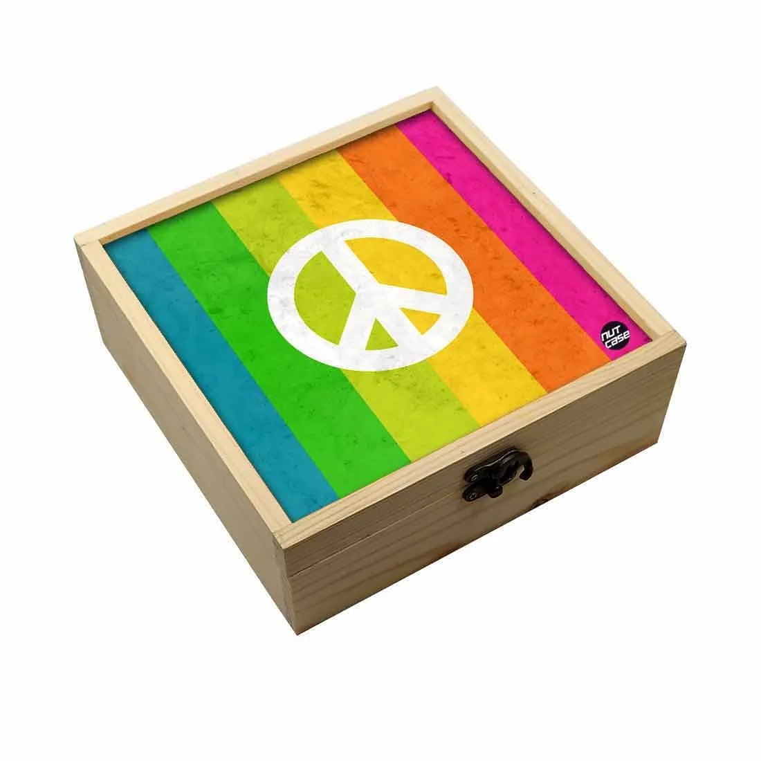 Jewellery Box Makepup Organizer -  Rainbow Peace