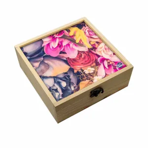 Jewellery Box Makepup Organizer -  Watercolor Flower