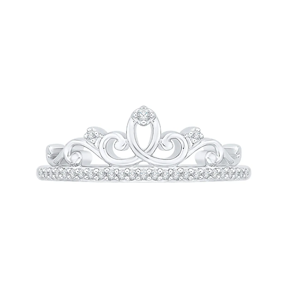 KATARINA Diamond Crown Ring (1/8 cttw GH, I2/I3)