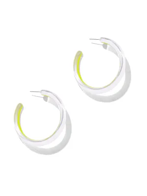 Large Resin Hoop Earring