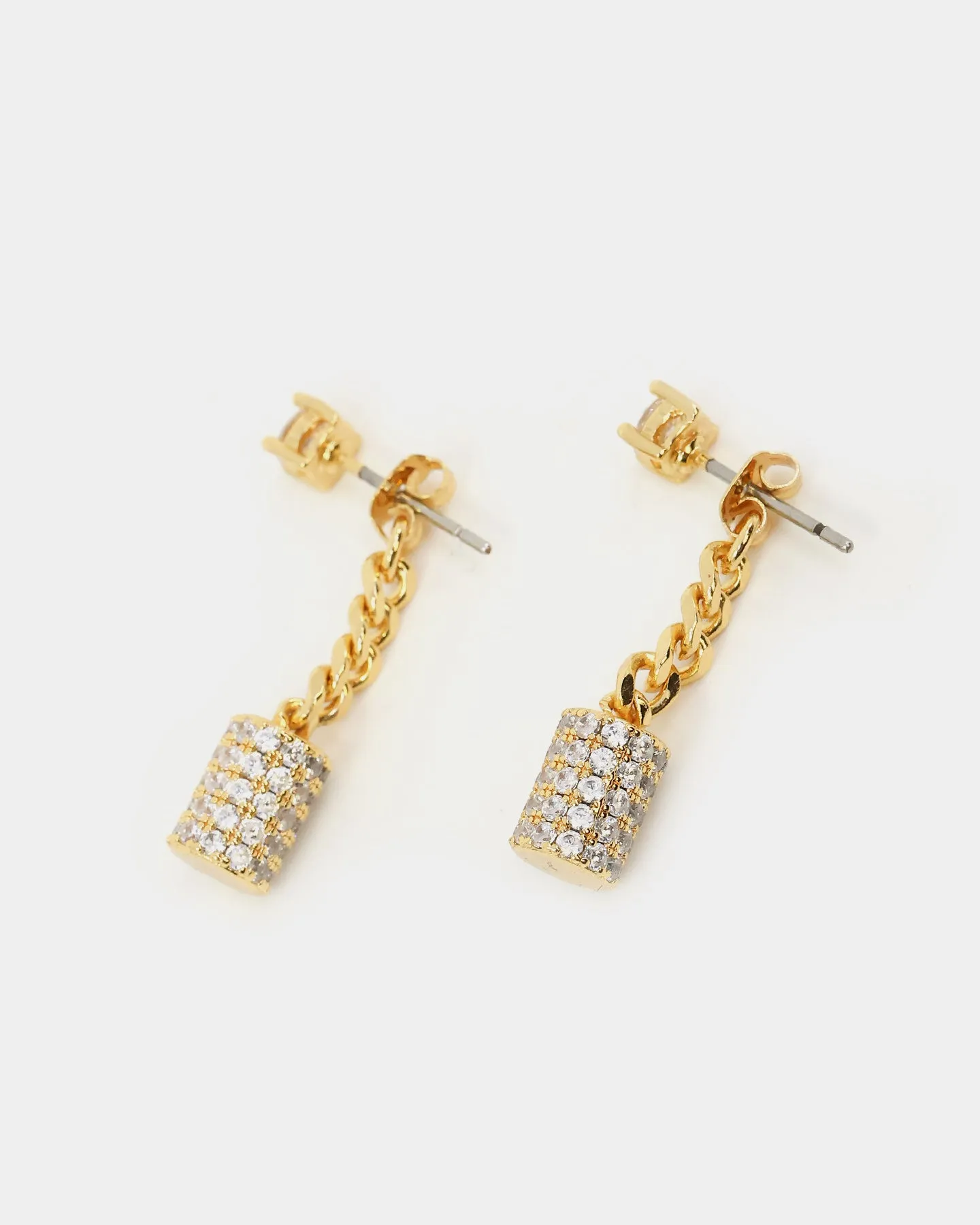 Last Kings The Drop Earrings Iced Gold