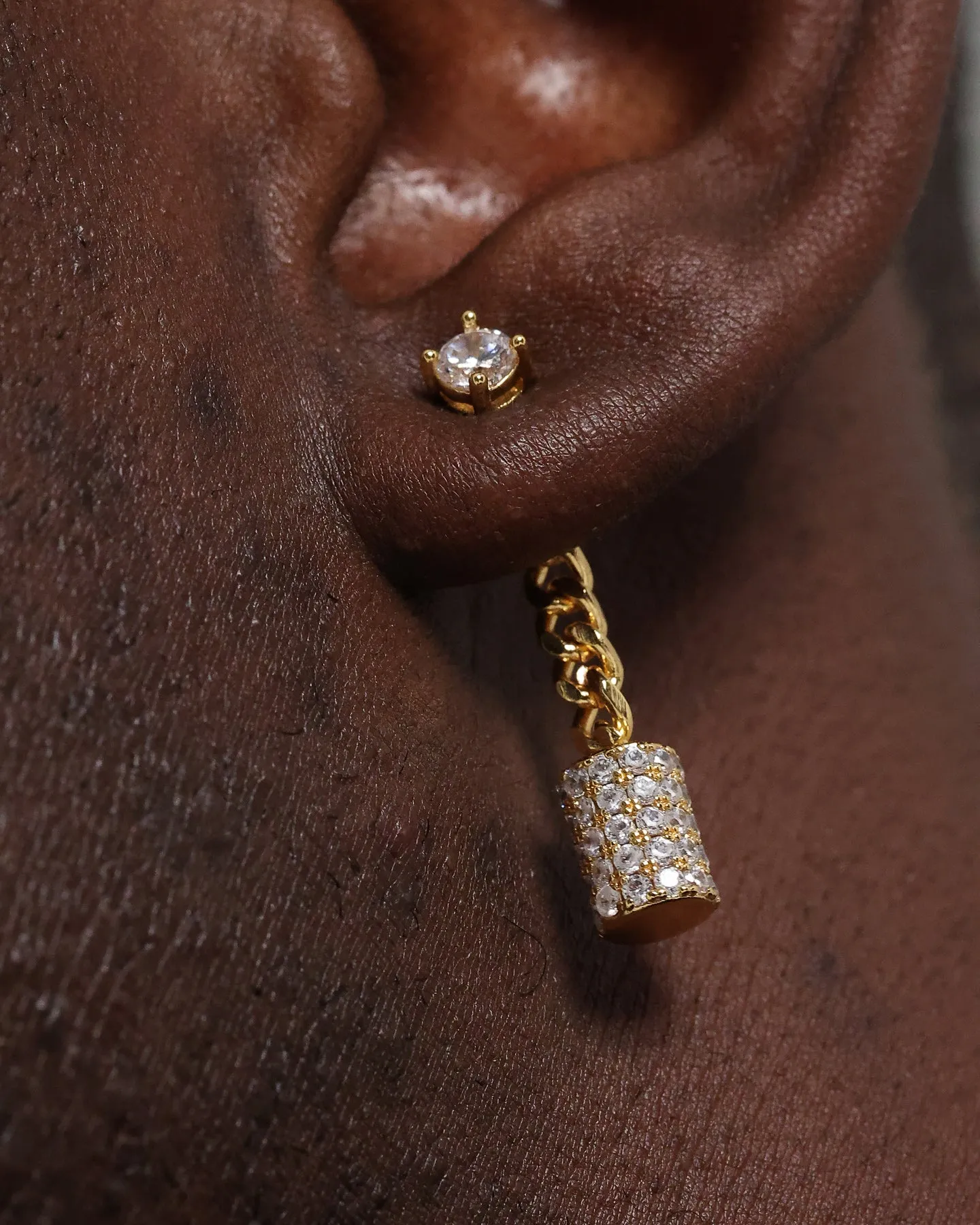 Last Kings The Drop Earrings Iced Gold