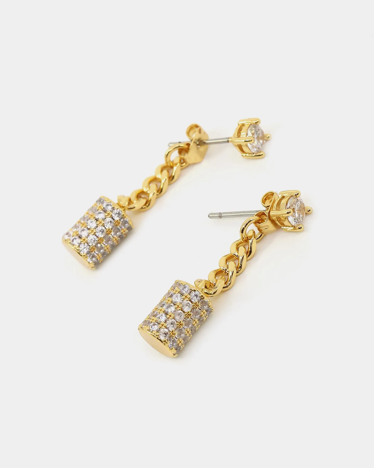 Last Kings The Drop Earrings Iced Gold