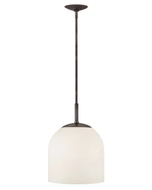 LED Convertible Pendant from the Willa Collection in Black Oxide Finish by Hinkley