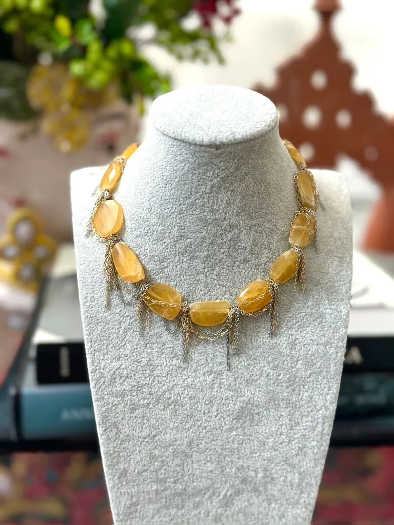 Luna Amber Chain Necklace