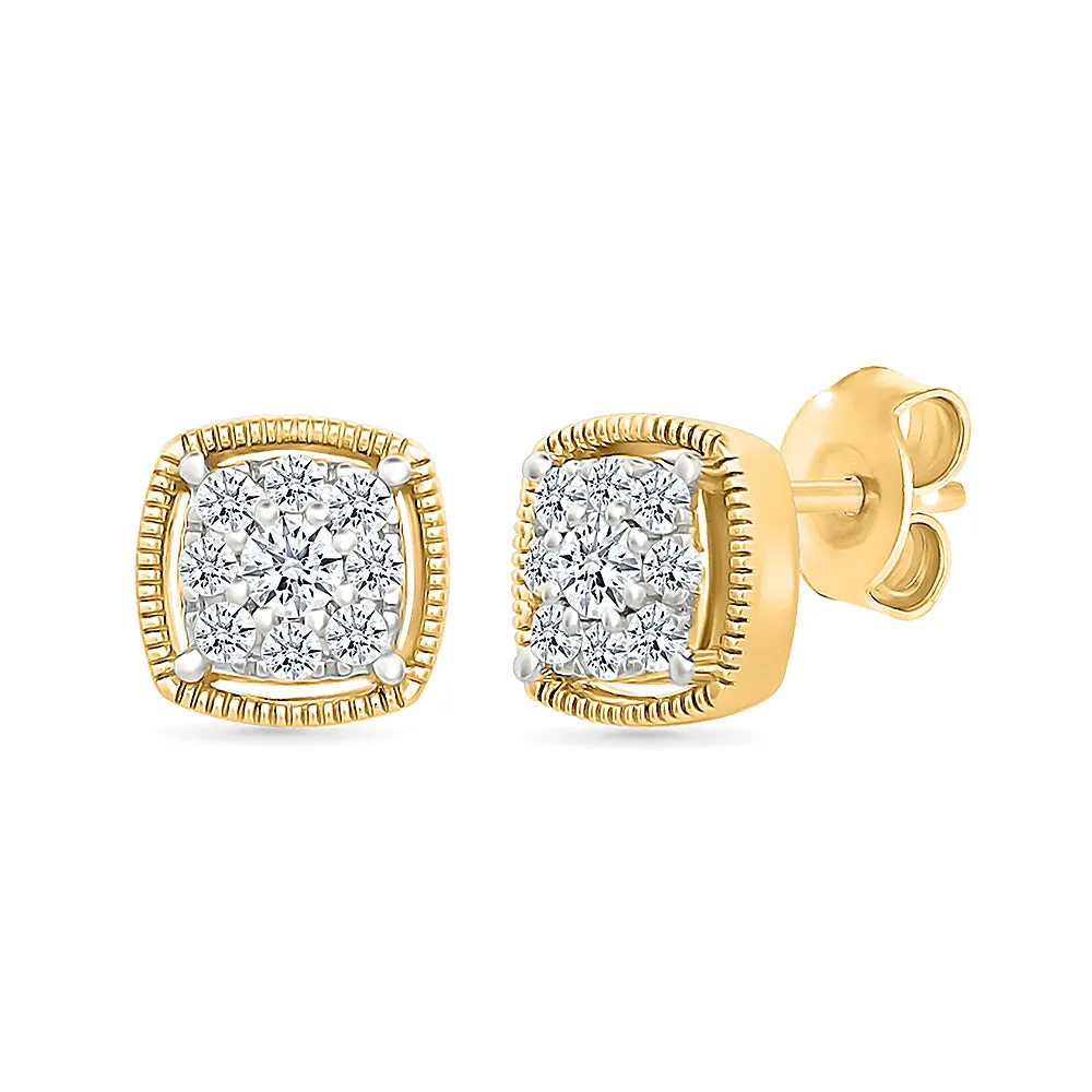 Luxurious Boxy Studs Earrings