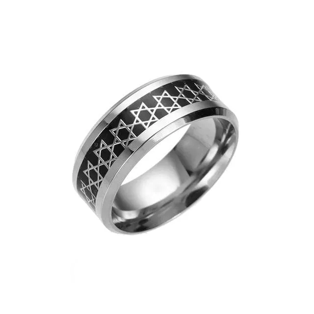 Magen Star of David Glow in Dark Ring