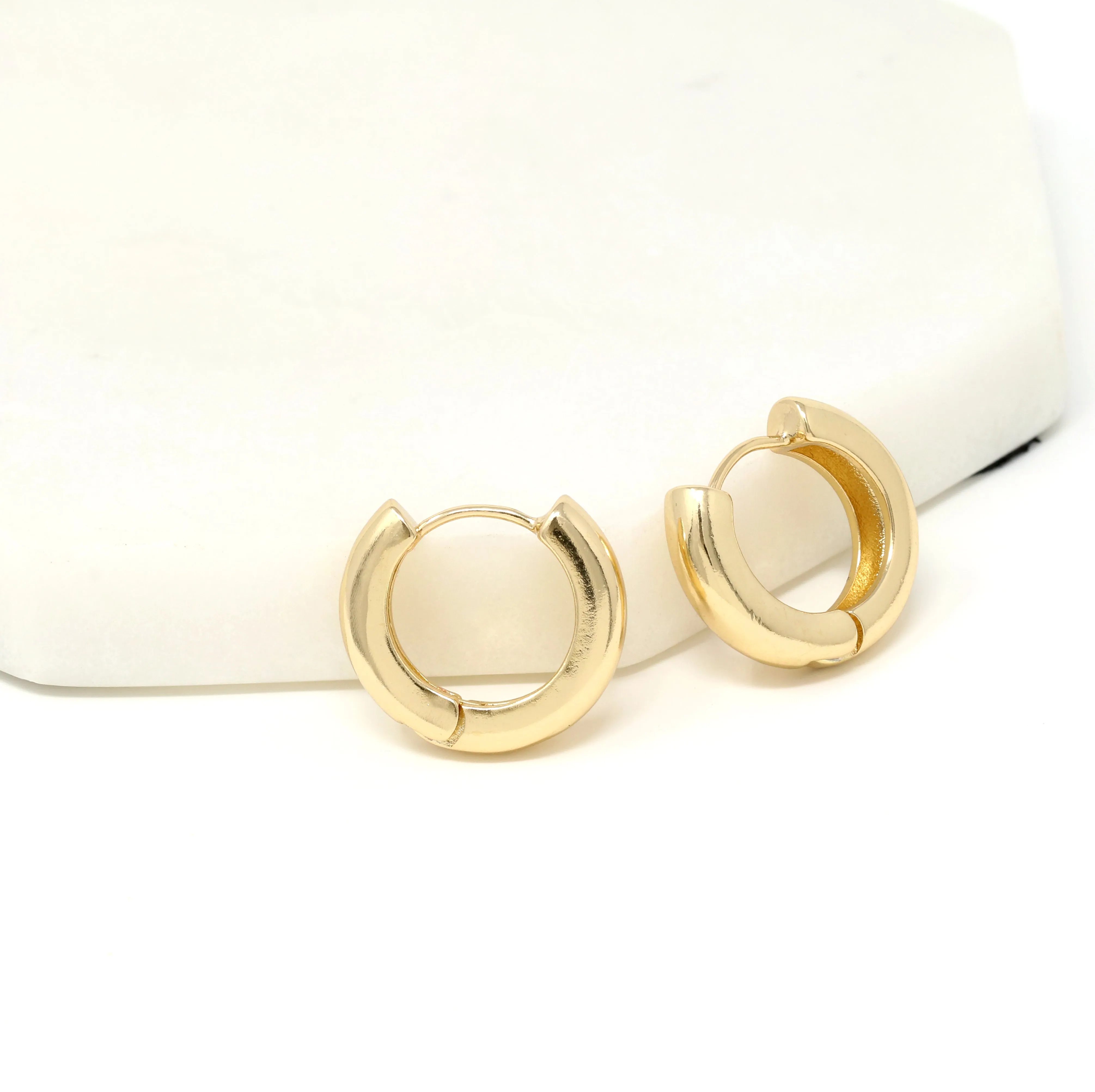 Modern Huggie Earrings