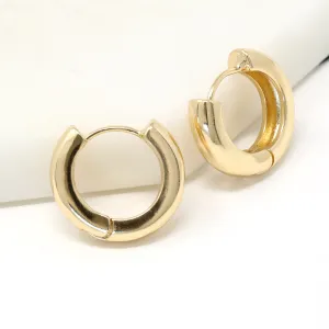 Modern Huggie Earrings