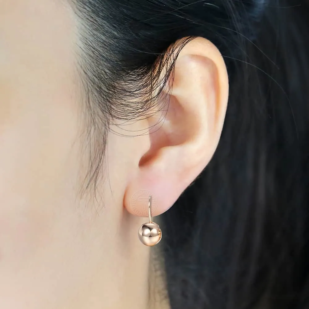 Modern Openwork Sphere Drop Earrings