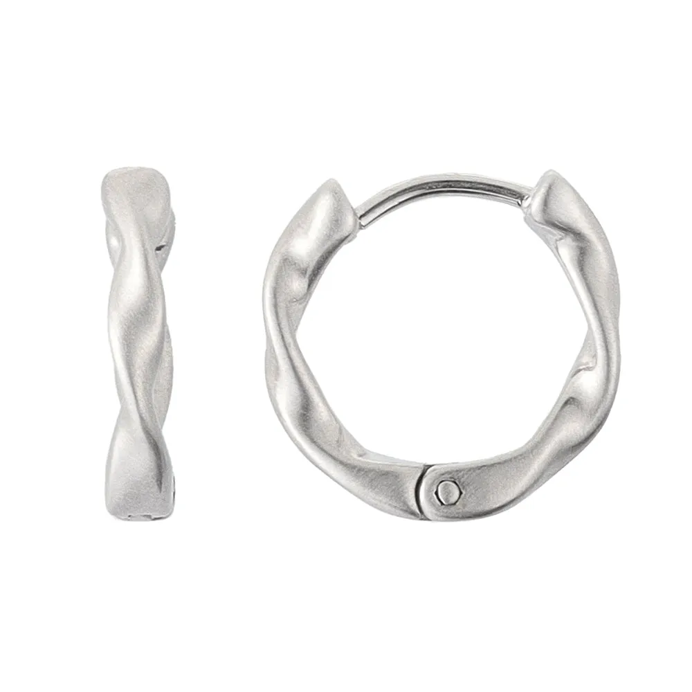 Molten Hoop Earrings