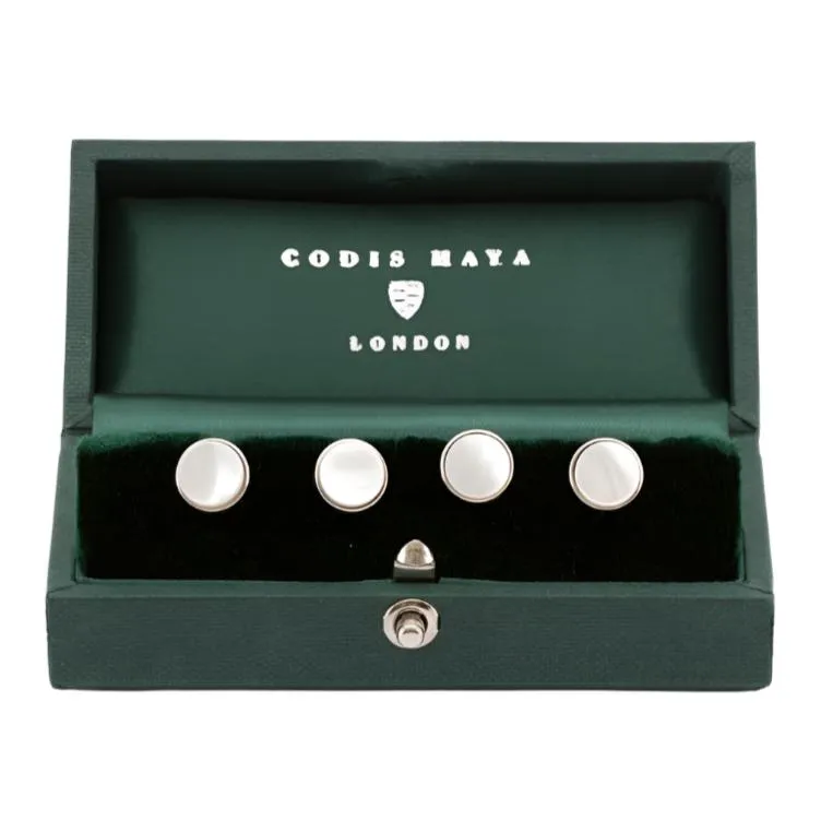 Mother of Pearl Sterling Silver Stud Set