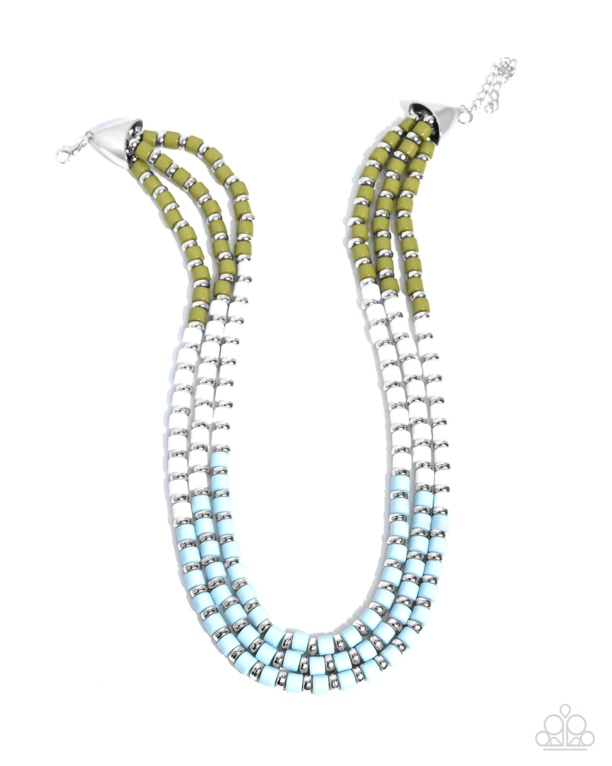 Necklace Trendy Trio - Blue SET