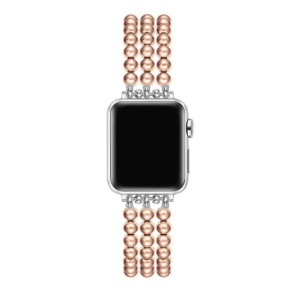 Nova Stainless Steel Beaded Band for Apple Watch