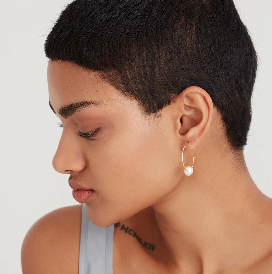 Oh So Fine Mini Hoop Earring Vermeil