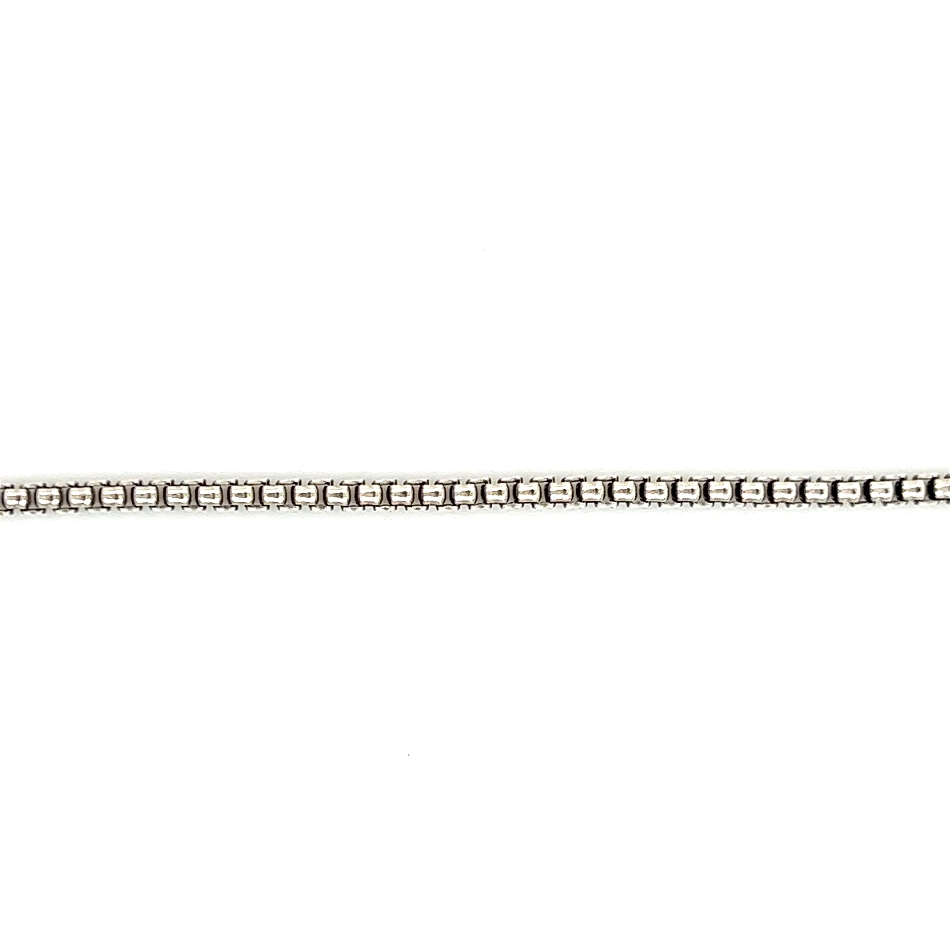 Oxidized Box Chain 2.1mm with 20in of Length in Sterling Silver