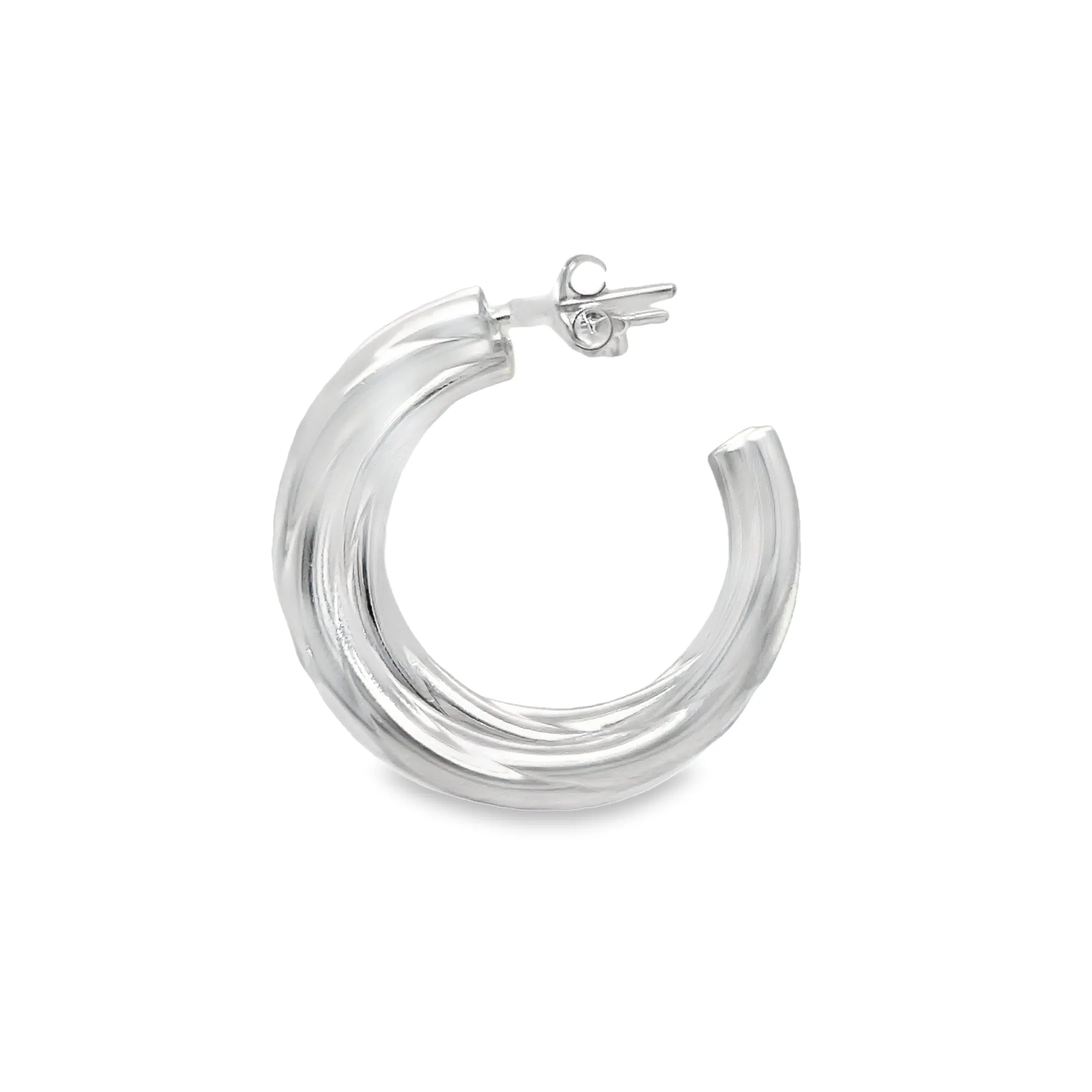 P529 Round design Hoop Earrings