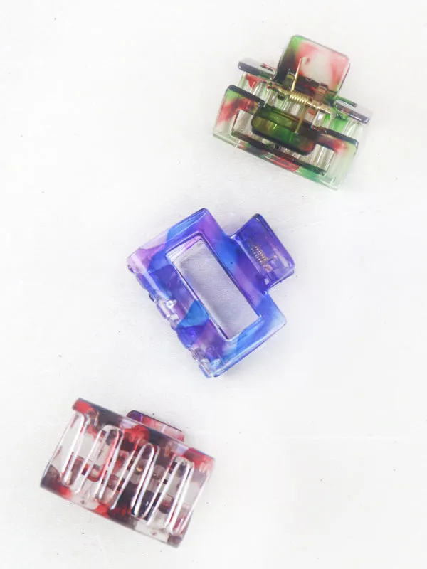 Pack Of 3 Multicolor Hair Clips For Girls GHC42