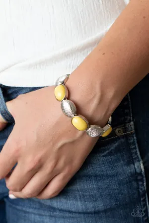 Paparazzi Bracelet ~ Decadently Dewy - Yellow