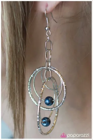 Paparazzi Earring ~ In Your Atmosphere - Blue