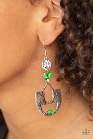 Paparazzi Earring ~ Modern Day Mecca - Green