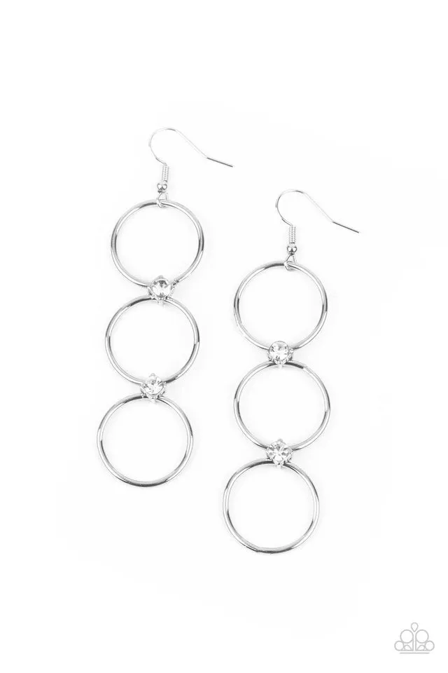 Paparazzi Earring ~ Refined Society - White