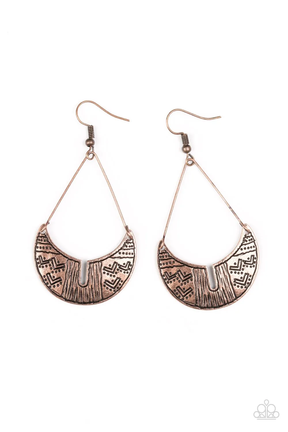 Paparazzi Earring ~ Trading Post Trending - Copper