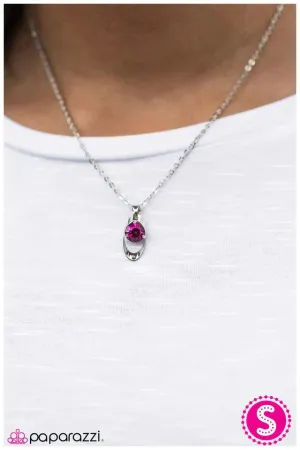 Paparazzi Necklace ~ Diamonds In The Sky - Pink