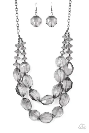 Paparazzi Necklace ~ Icy Illumination - Black