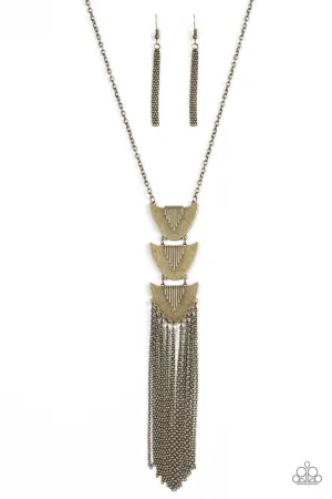 Paparazzi Necklace ~ Paradise Prowess - Brass