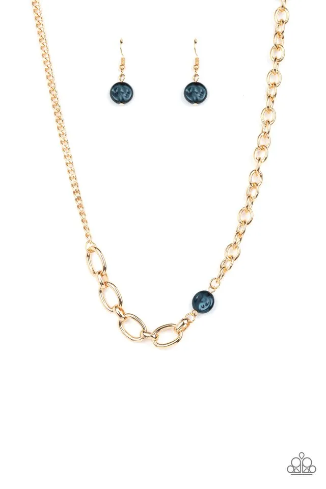 Paparazzi Necklace ~ Picnic in Paris - Blue