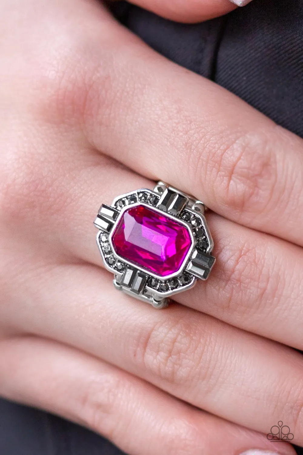 Paparazzi Outta My Way! - Pink Gem Ring