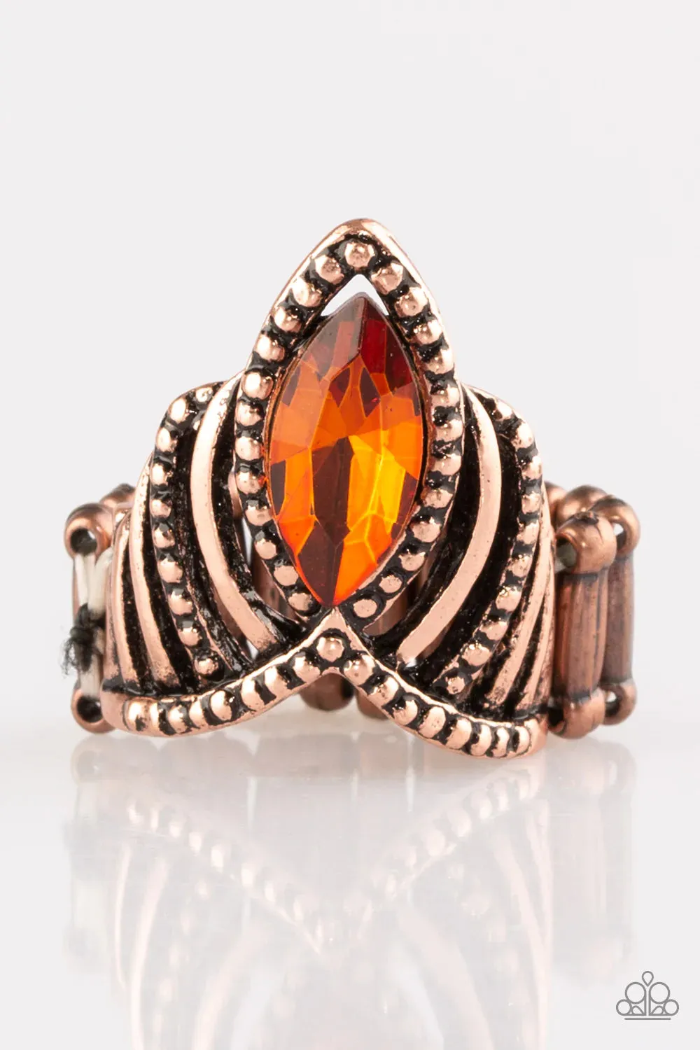 Paparazzi Ring ~ Heres Your Crown - Copper