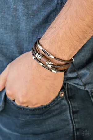 Paparazzi Tundra Trekker Brown Bracelet