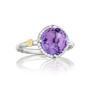 Pavé Simply Gem Ring featuring Amethyst