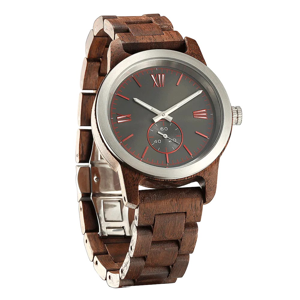 Personalized Engraved Walnut Wood Watch Walnut