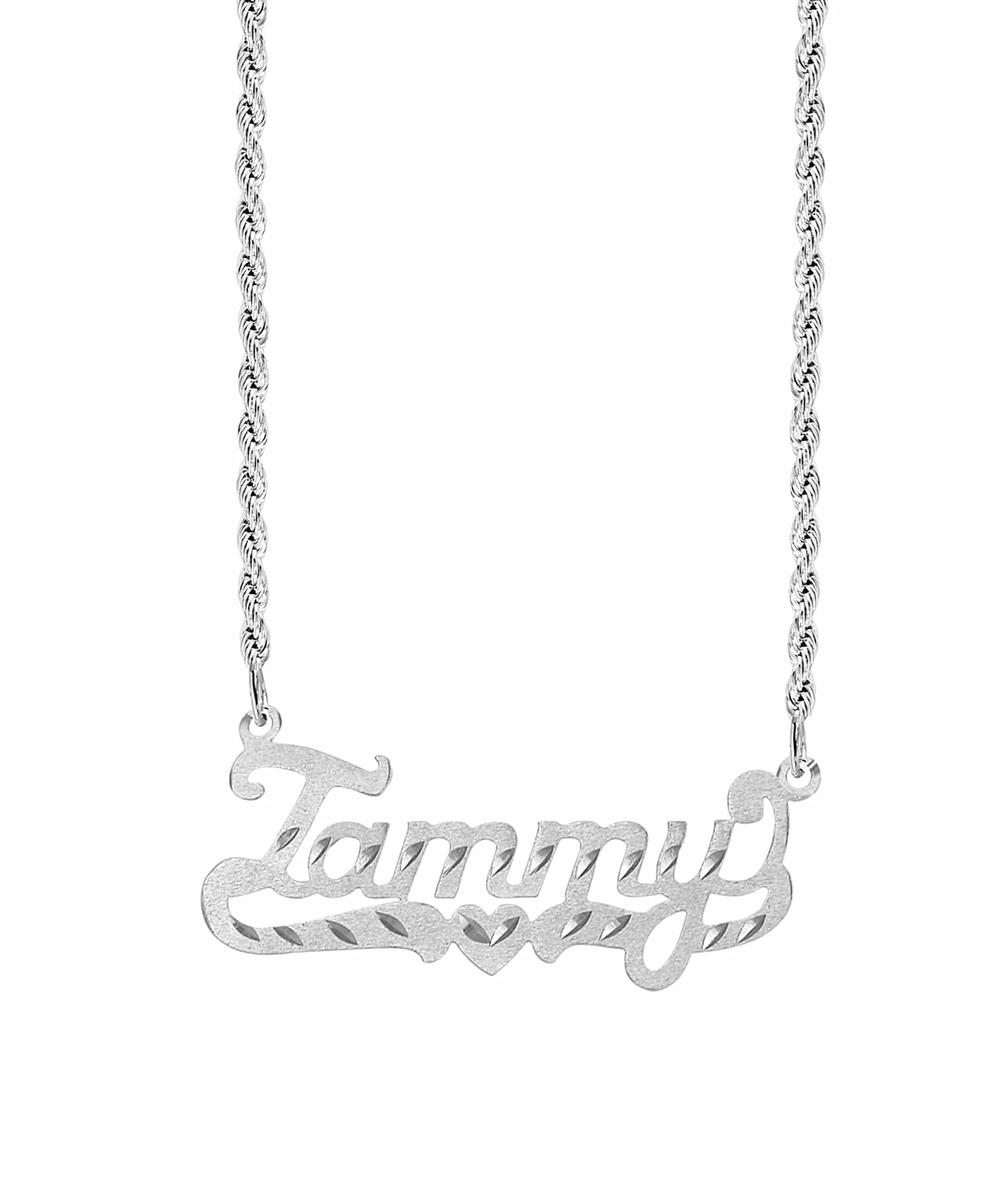 Personalized Name necklace with Diamond Cut Tammy