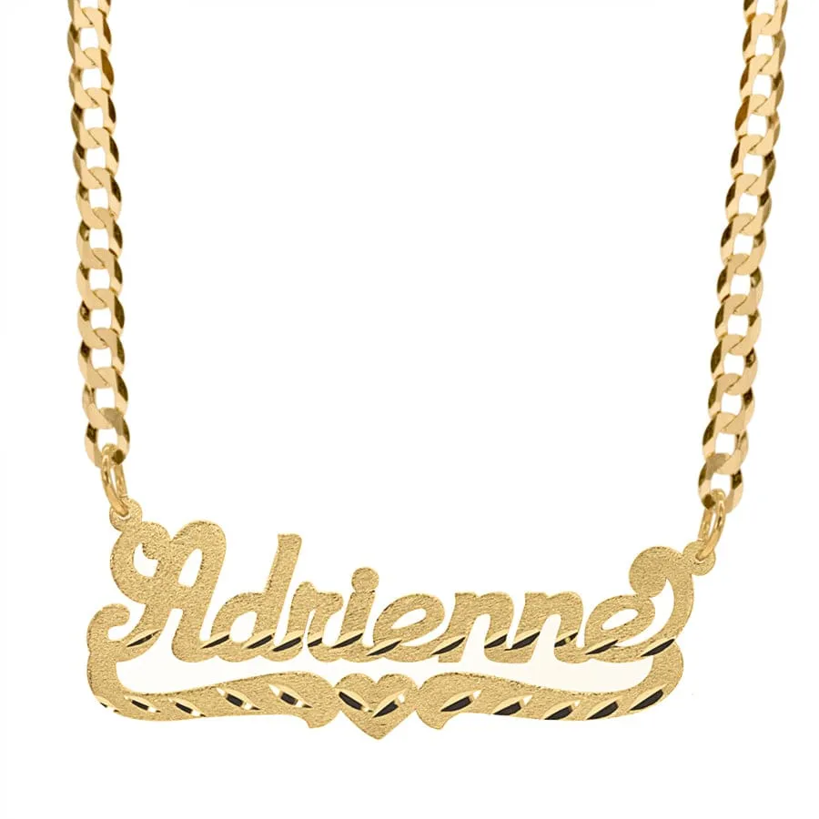 Personalized Name necklace with Diamond Cut Tammy