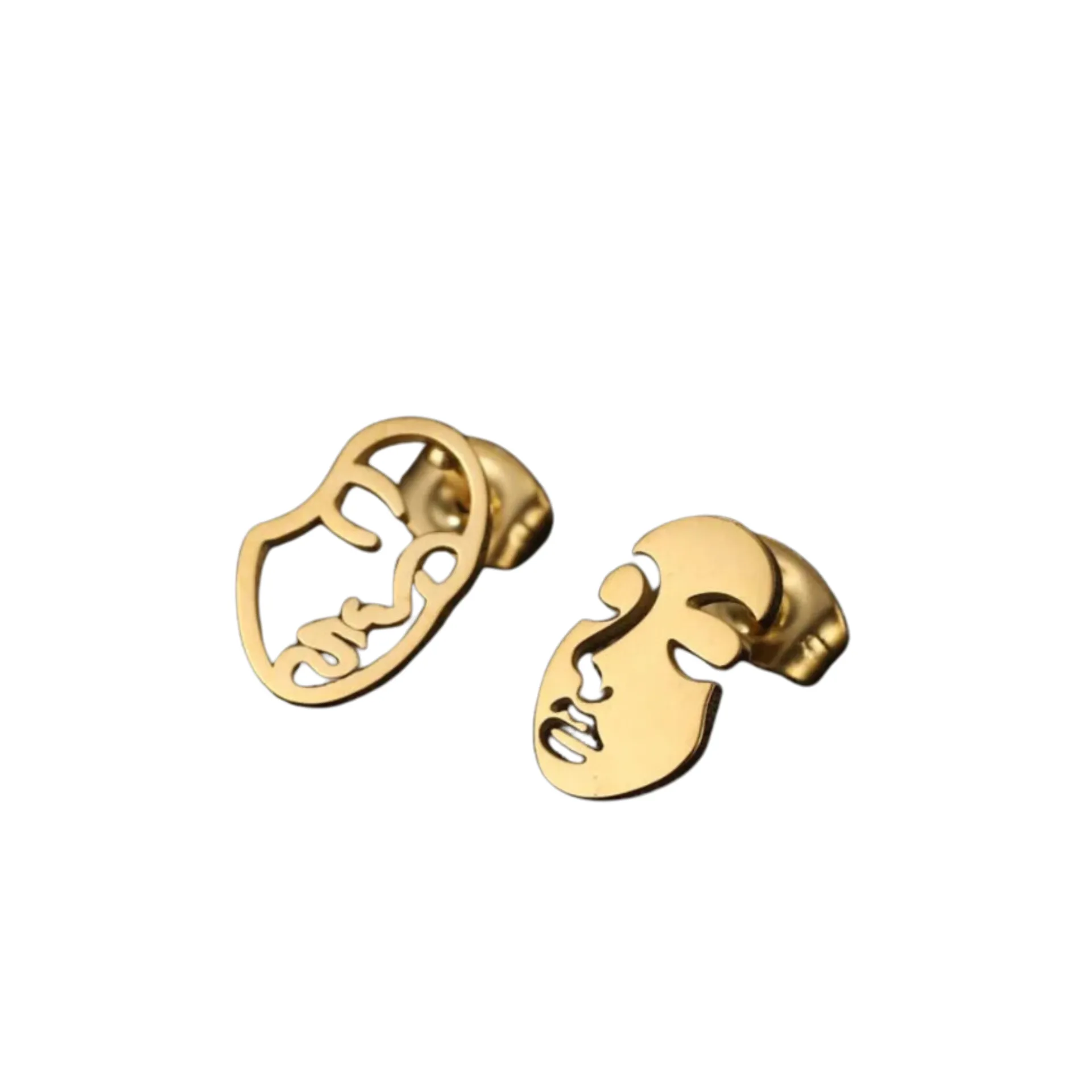 Pre Order:  Girl Face Abstract Stud Earrings