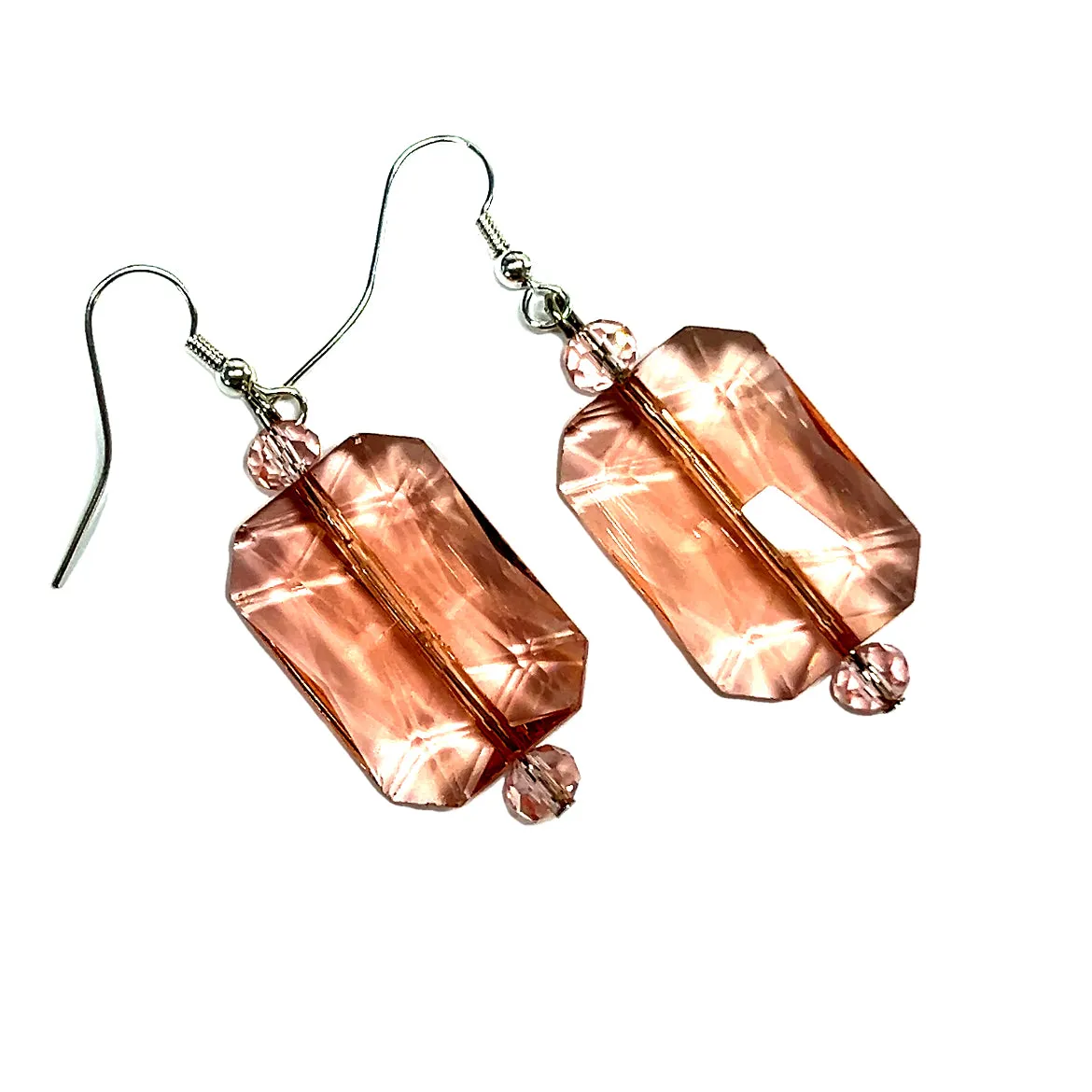 Rectangle Crystal Earrings