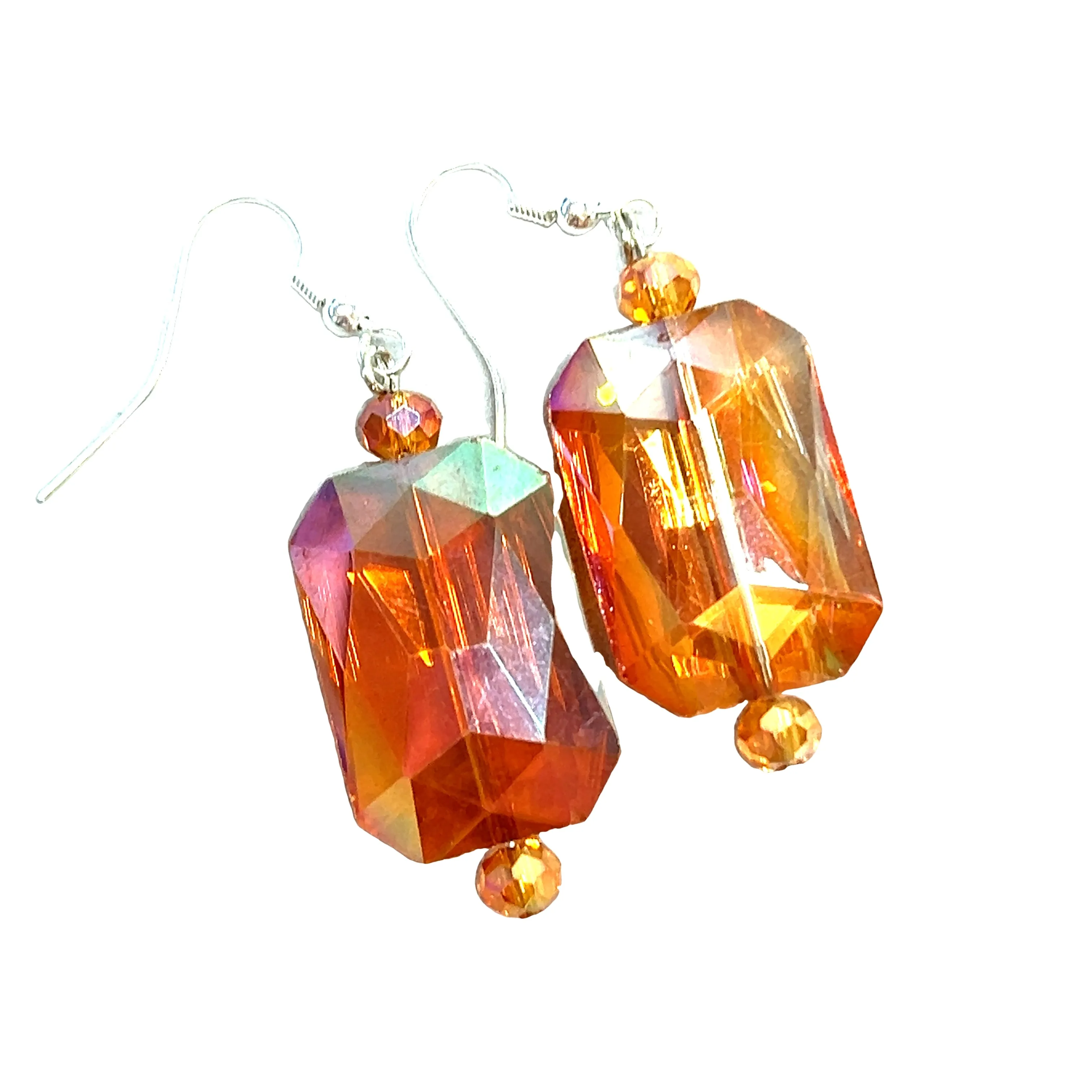 Rectangle Crystal Earrings