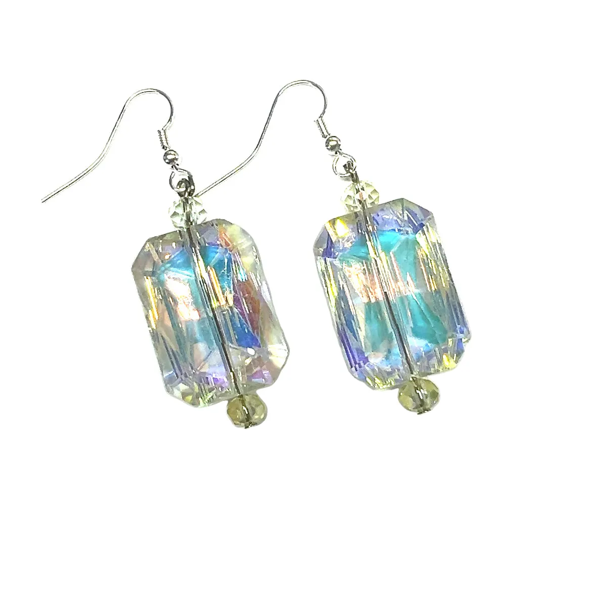 Rectangle Crystal Earrings