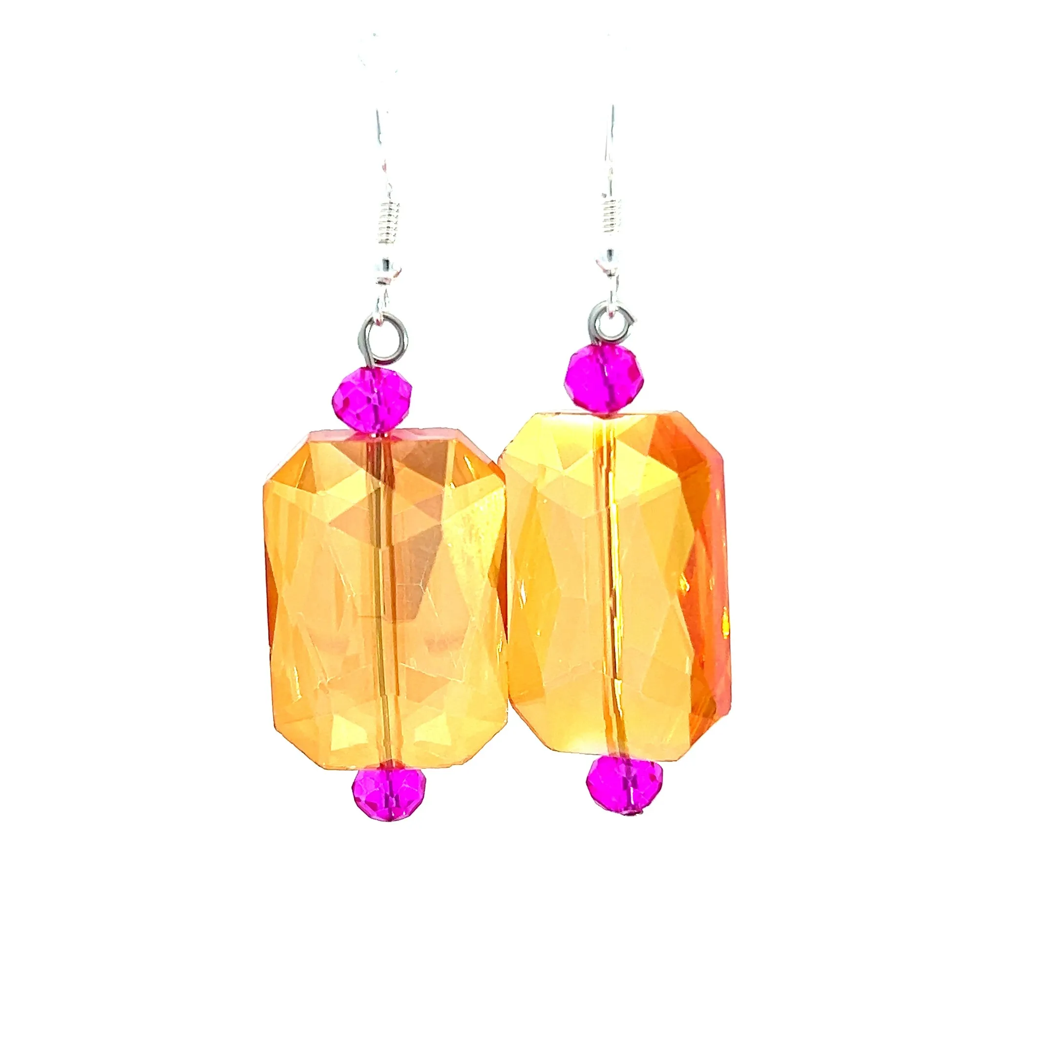 Rectangle Crystal Earrings