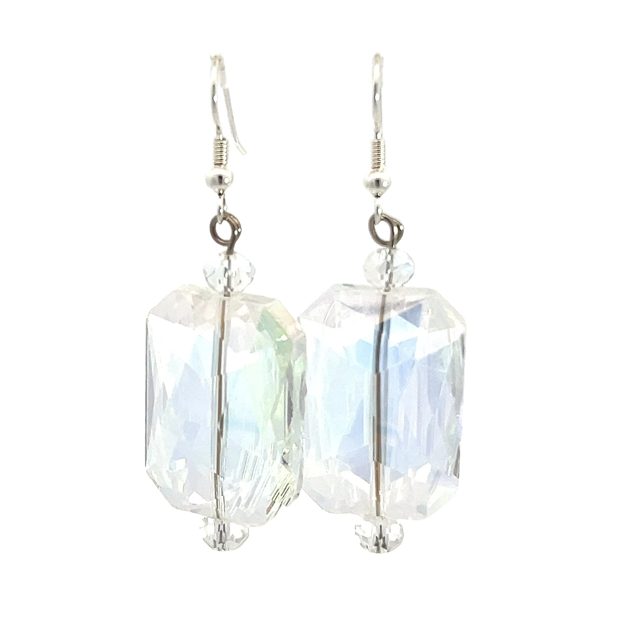 Rectangle Crystal Earrings