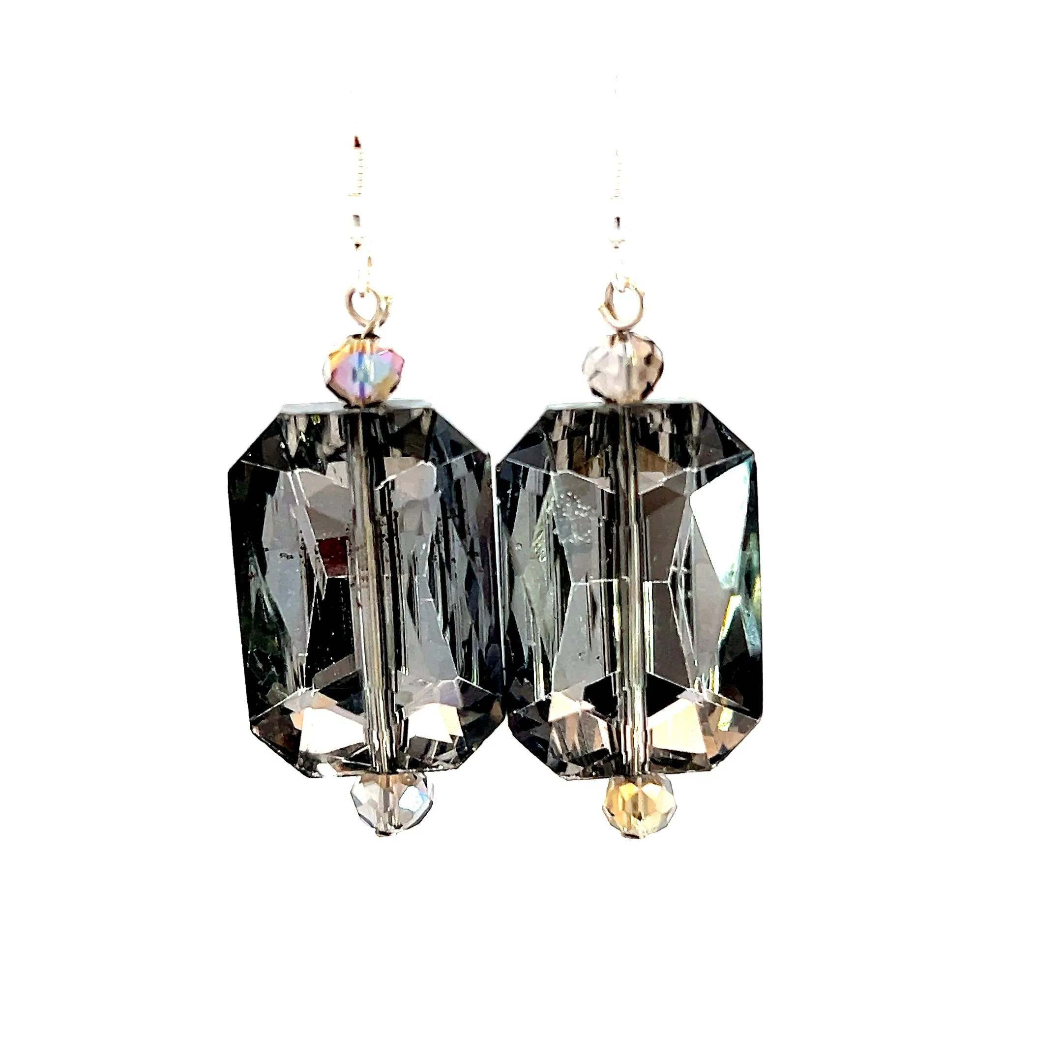 Rectangle Crystal Earrings