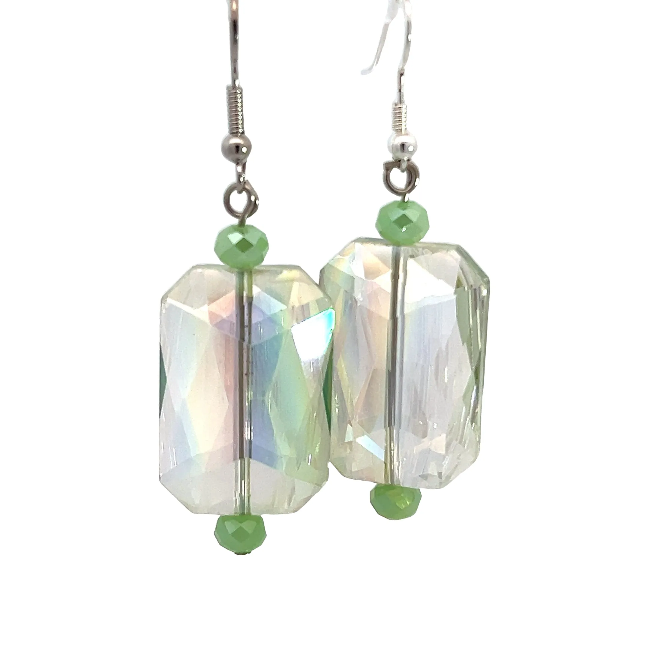 Rectangle Crystal Earrings