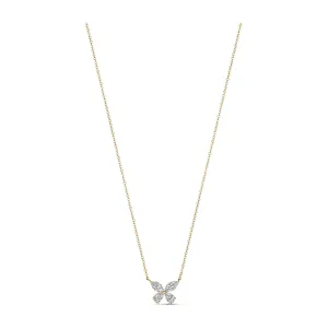 Riviera Cannes Floral Diamond Pendant | 18K Yellow Gold