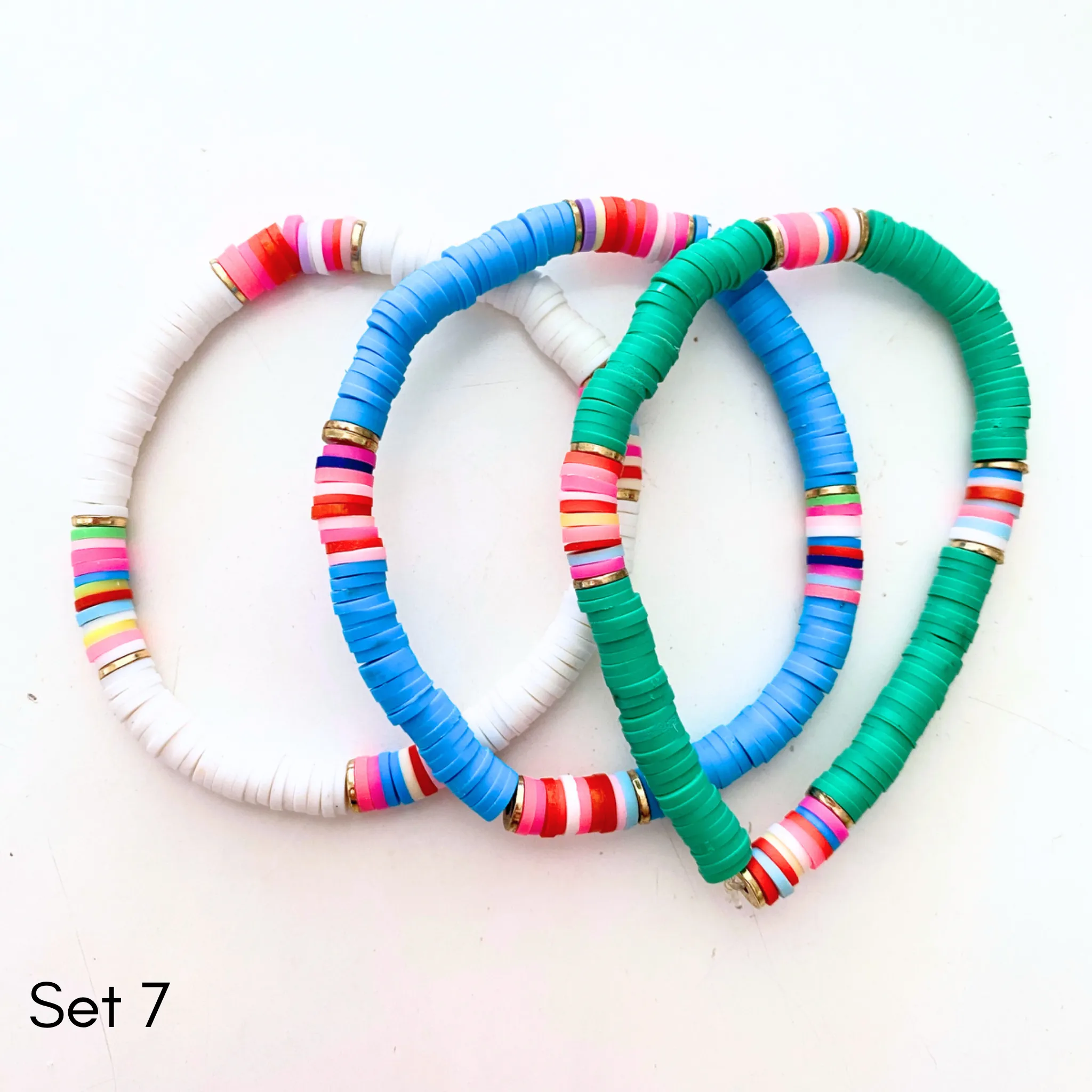 Rubber Bead Bracelet Sets