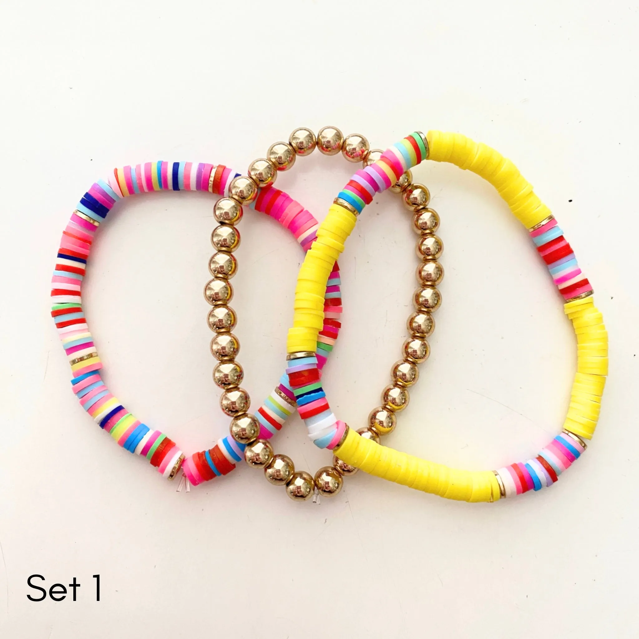 Rubber Bead Bracelet Sets